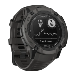 Умные часы Garmin Instinct 2X Solar Standard Edition, 50 мм, силиконовый ремешок графитового цвета - изображение 2