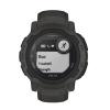 Умные часы Garmin Instinct 2 Solar, 45 мм, силиконовый ремешок графитового цвета
