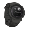 Умные часы Garmin Instinct 2 Solar, 45 мм, силиконовый ремешок графитового цвета - миниатюра 4