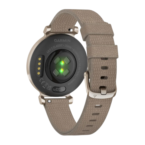 Умные часы Garmin Lily 2 Classic, нейлоновый ремешок кофейного цвета - изображение 3