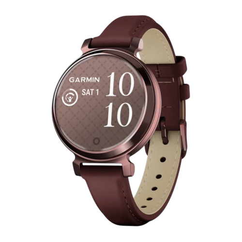 Умные часы Garmin Lily 2 Classic, кожаный ремешок цвета «красная шелковица» - изображение 1