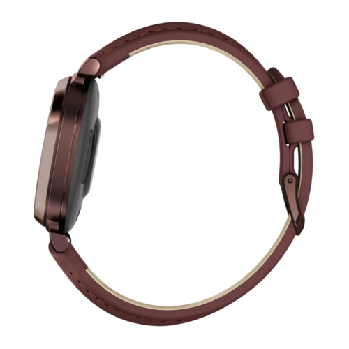 Умные часы Garmin Lily 2 Classic, кожаный ремешок цвета «красная шелковица» - изображение 2