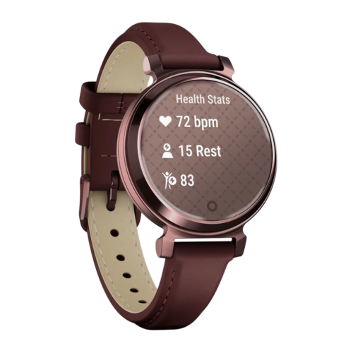 Умные часы Garmin Lily 2 Classic, кожаный ремешок цвета «красная шелковица» - изображение 3