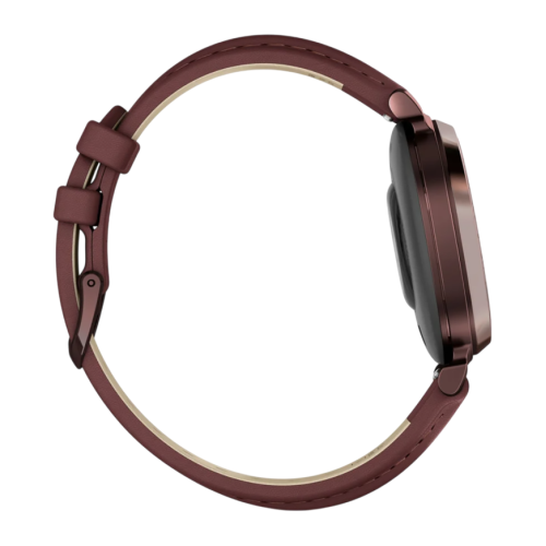 Умные часы Garmin Lily 2 Classic, кожаный ремешок цвета «красная шелковица» - изображение 4