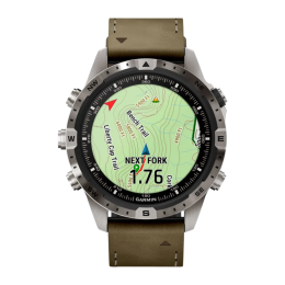 Умные часы Garmin MARQ Adventurer (Gen 2), гибридный ремешок, чёрный силиконовый ремешок - изображение 3