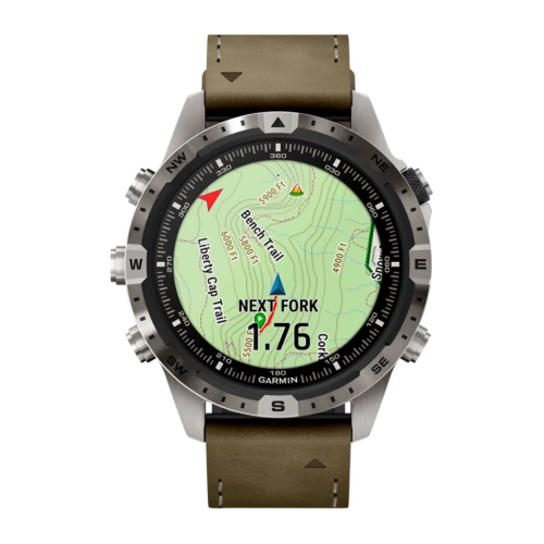 Умные часы Garmin MARQ Adventurer (Gen 2), гибридный ремешок, чёрный силиконовый ремешок - изображение 3