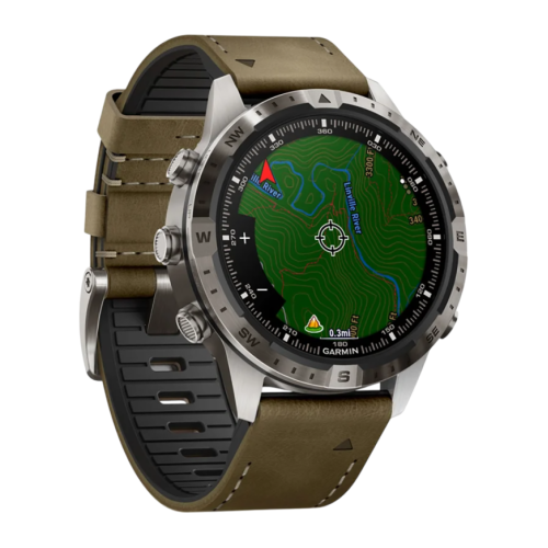Умные часы Garmin MARQ Adventurer (Gen 2), гибридный ремешок, чёрный силиконовый ремешок - изображение 4