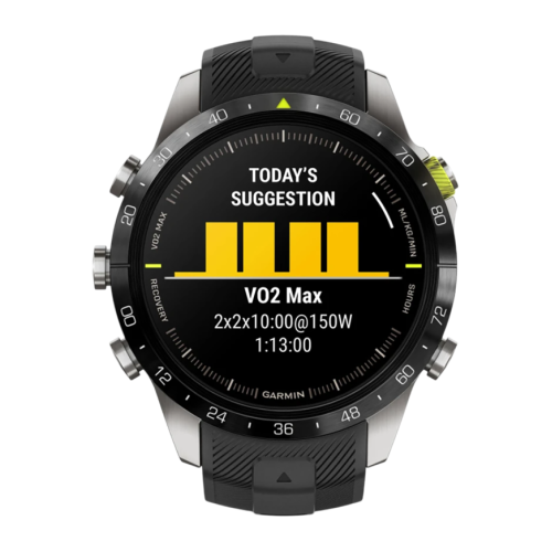 Умные часы Garmin MARQ Athlete (Gen 2), чёрный силиконовый ремешок