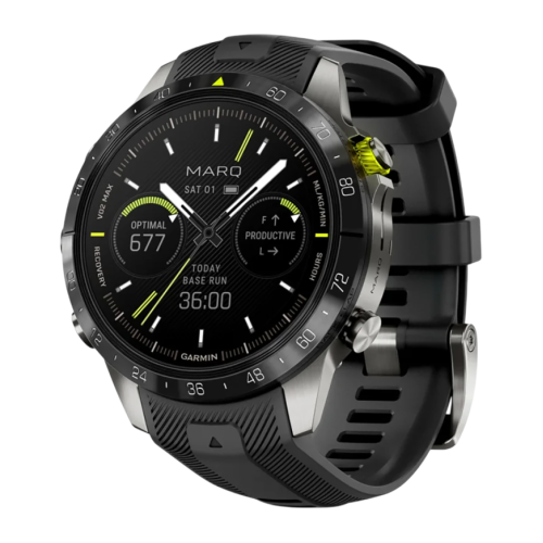 Умные часы Garmin MARQ Athlete (Gen 2), чёрный силиконовый ремешок - изображение 1