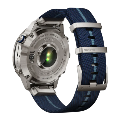 Умные часы Garmin MARQ Captain (Gen 2), тёмно-синий нейлоновый ремешок, тёмно-синий силиконовый ремешок - изображение 2