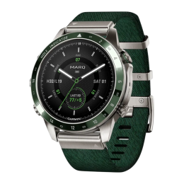 Умные часы Garmin MARQ Golfer (Gen 2), нейлоновый ремешок цвета «сосновый лес», силиконовый ремешок цвета «сосновый лес» - изображение 1