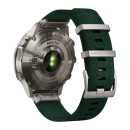 Умные часы Garmin MARQ Golfer (Gen 2), нейлоновый ремешок цвета «сосновый лес», силиконовый ремешок цвета «сосновый лес» - изображение 2