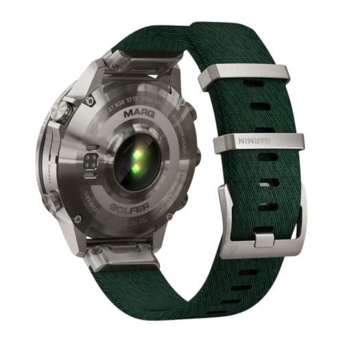 Умные часы Garmin MARQ Golfer (Gen 2), нейлоновый ремешок цвета «сосновый лес», силиконовый ремешок цвета «сосновый лес» - изображение 2