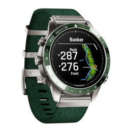Умные часы Garmin MARQ Golfer (Gen 2), нейлоновый ремешок цвета «сосновый лес», силиконовый ремешок цвета «сосновый лес» - изображение 3