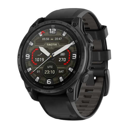 Умные часы Garmin tactix 8, 47 мм, AMOLED, силиконовый ремешок цвета чёрный/«серая галька» - изображение 1