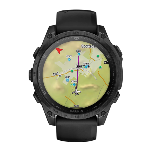 Умные часы Garmin tactix 8, 47 мм, AMOLED, силиконовый ремешок цвета чёрный/«серая галька» - изображение 3