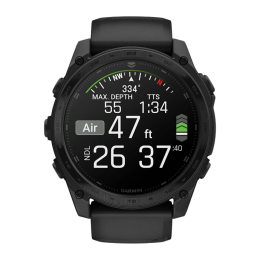 Умные часы Garmin tactix 8, 51 мм, AMOLED, силиконовый ремешок чёрный/«серая галька» - изображение 1