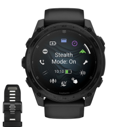Умные часы Garmin tactix 8, 51 мм, AMOLED, чёрный нейлоновый ремешок, силиконовый ремешок цвета чёрный/«серая галька»