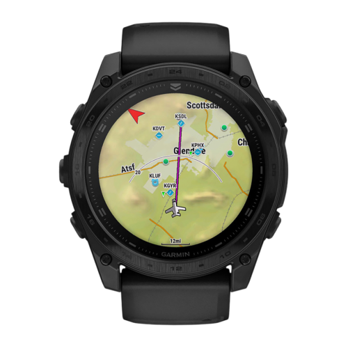 Умные часы Garmin tactix 8, 51 мм, AMOLED, чёрный нейлоновый ремешок, силиконовый ремешок цвета чёрный/«серая галька» - изображение 6