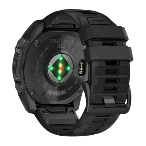 Умные часы Garmin tactix 8, 51 мм, Solar, чёрный нейлоновый ремешок, чёрный силиконовый ремешок - изображение 1