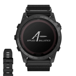 Умные часы Garmin tactix 7 Pro Ballistics Edition, чёрный нейлоновый ремешок, чёрный силиконовый ремешок