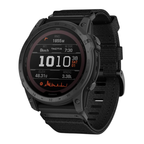Умные часы Garmin tactix 7 Pro Ballistics Edition, чёрный нейлоновый ремешок, чёрный силиконовый ремешок - изображение 5