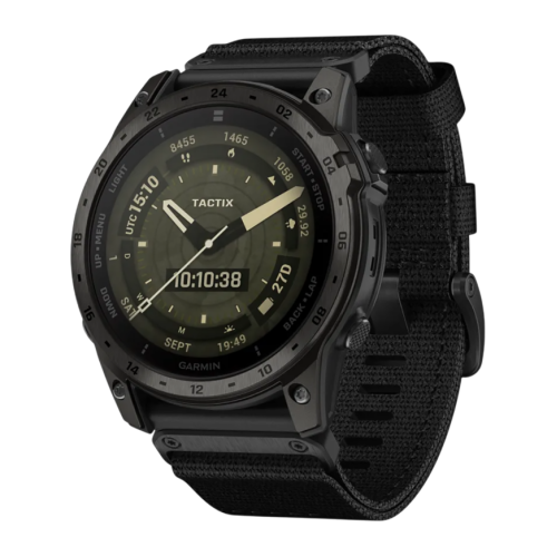 Умные часы Garmin tactix 7, AMOLED Edition, чёрный нейлоновый ремешок, чёрный силиконовый ремешок - изображение 1