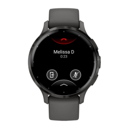 Умные часы Garmin Venu 3S, 41 мм, серый силиконовый ремешок