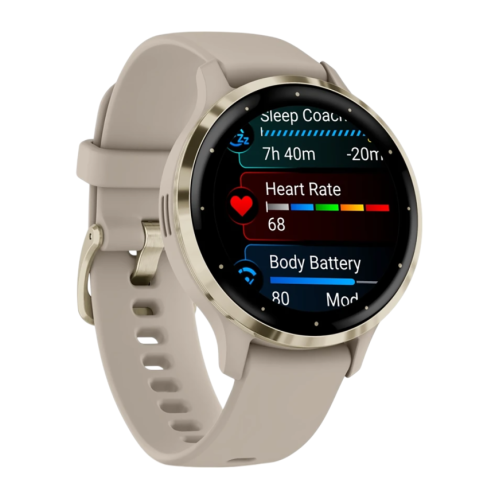 Умные часы Garmin Venu 3S, 41 мм, «французский серый» силиконовый ремешок - изображение 4
