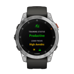 Умные часы Garmin epix (Gen 2) Standard Edition, 47 мм, чёрный силиконовый ремешок