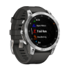 Умные часы Garmin epix (Gen 2) Standard Edition, 47 мм, чёрный силиконовый ремешок - миниатюра 1