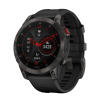 Умные часы Garmin epix (Gen 2) Sapphire Edition, 47 мм, чёрный силиконовый ремешок - миниатюра 1