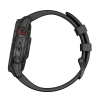Умные часы Garmin epix (Gen 2) Sapphire Edition, 47 мм, чёрный силиконовый ремешок - миниатюра 3