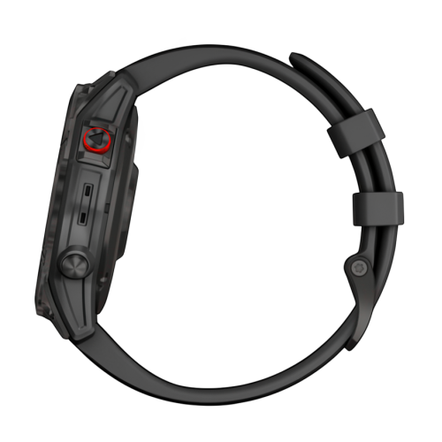 Умные часы Garmin epix (Gen 2) Sapphire Edition, 47 мм, чёрный силиконовый ремешок - изображение 3