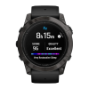 Умные часы Garmin epix Pro (Gen 2) Sapphire Edition, 51 мм, чёрный силиконовый ремешок