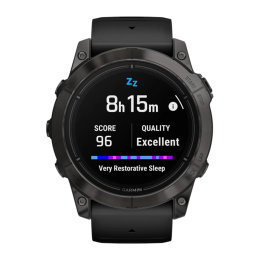 Умные часы Garmin epix Pro (Gen 2) Sapphire Edition, 51 мм, чёрный силиконовый ремешок