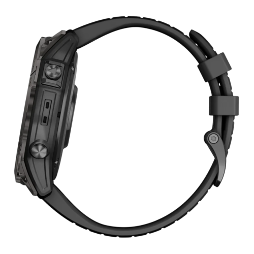 Умные часы Garmin epix Pro (Gen 2) Sapphire Edition, 51 мм, чёрный силиконовый ремешок - изображение 2