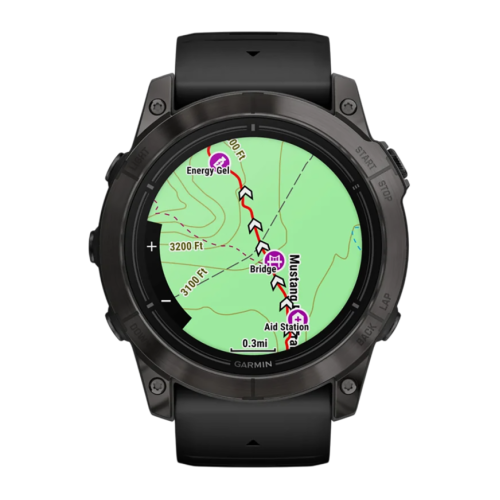 Умные часы Garmin epix Pro (Gen 2) Sapphire Edition, 51 мм, чёрный силиконовый ремешок - изображение 3