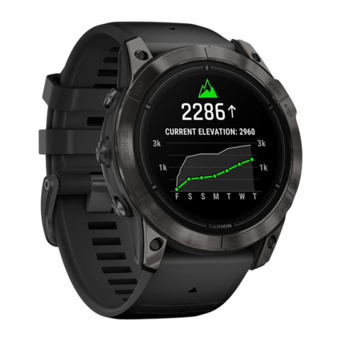 Умные часы Garmin epix Pro (Gen 2) Sapphire Edition, 51 мм, чёрный силиконовый ремешок - изображение 4