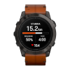 Умные часы Garmin epix Pro (Gen 2) Sapphire Edition, 51 мм, каштановый кожаный ремешок, графитовый силиконовый ремешок - миниатюра 1