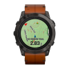 Умные часы Garmin epix Pro (Gen 2) Sapphire Edition, 51 мм, каштановый кожаный ремешок, графитовый силиконовый ремешок - миниатюра 4