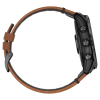 Умные часы Garmin epix Pro (Gen 2) Sapphire Edition, 51 мм, каштановый кожаный ремешок, графитовый силиконовый ремешок - миниатюра 5