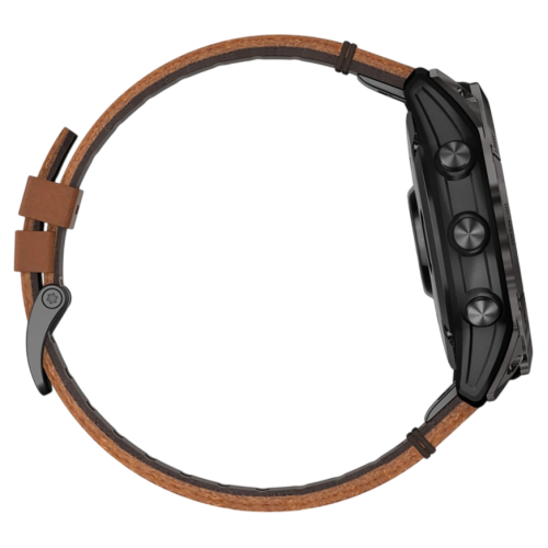 Умные часы Garmin epix Pro (Gen 2) Sapphire Edition, 51 мм, каштановый кожаный ремешок, графитовый силиконовый ремешок - изображение 5