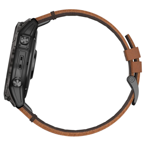Умные часы Garmin epix Pro (Gen 2) Sapphire Edition, 51 мм, каштановый кожаный ремешок, графитовый силиконовый ремешок - изображение 6