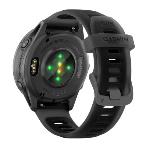 Умные часы Garmin Forerunner 570, 42 мм, силиконовый ремешок цвета «полупрозрачный чёрный»/чёрный - изображение 3