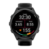 Умные часы Garmin Forerunner 570, 47 мм, силиконовый ремешок цвета «полупрозрачный чёрный»/чёрный