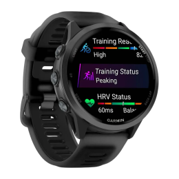 Умные часы Garmin Forerunner 570, 47 мм, силиконовый ремешок цвета «полупрозрачный чёрный»/чёрный - изображение 4