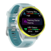Умные часы Garmin Forerunner 570, 47 мм, силиконовый ремешок цвета «полупрозрачный серый»/бирюзовый - миниатюра 4