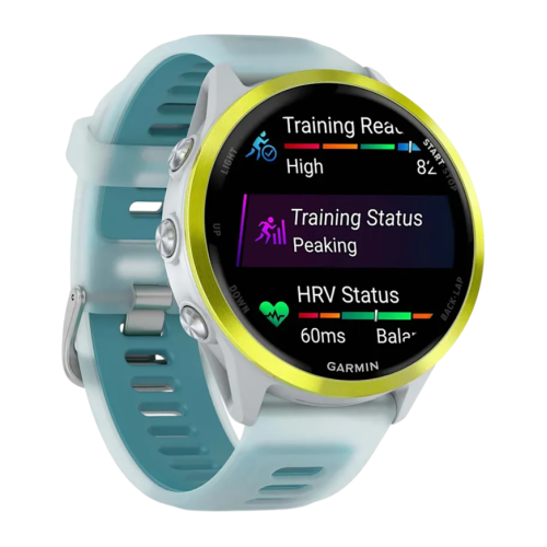 Умные часы Garmin Forerunner 570, 47 мм, силиконовый ремешок цвета «полупрозрачный серый»/бирюзовый - изображение 4