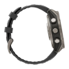 Умные часы Garmin fenix 8 Pro, 47 мм, AMOLED, титан с DLC, сапфир, каштановый кожаный ремешок, силиконовый ремешок цвета «графитовый/чёрный» - миниатюра 2
